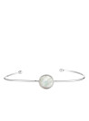 Bracelet Valentine Argenté et nacre blanche 