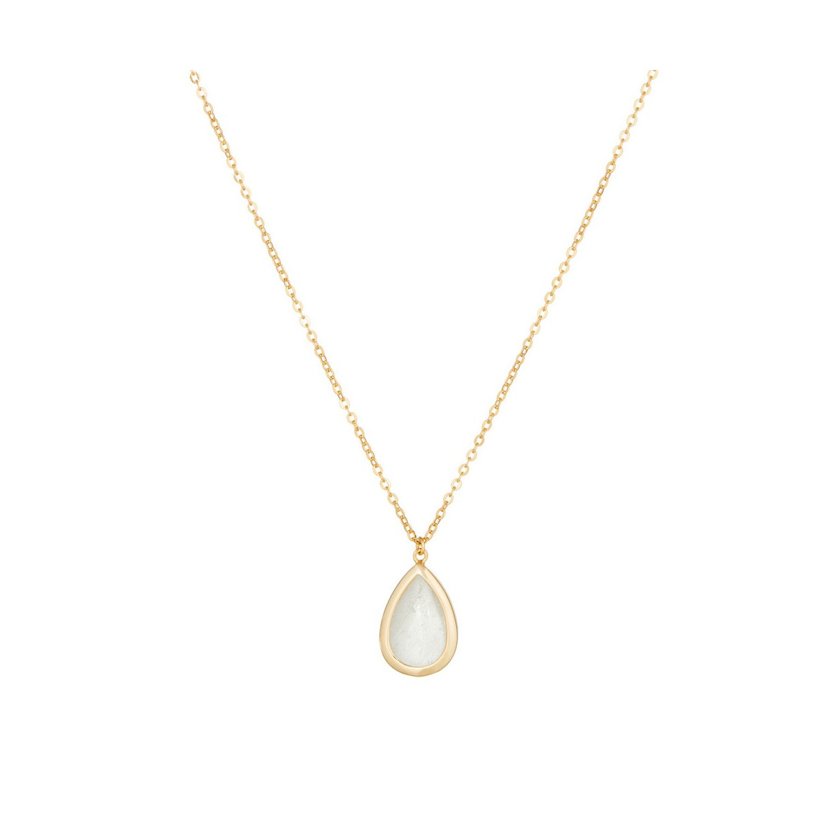 Collier "Évanélys" Crystal Laiton doré