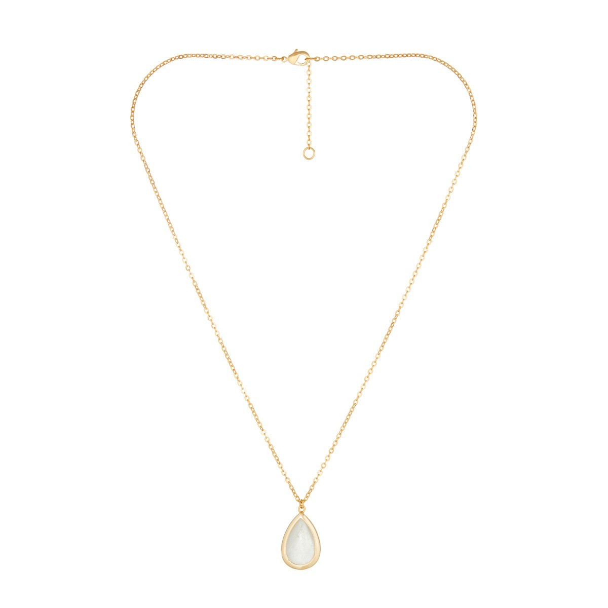 Collier "Évanélys" Crystal Laiton doré