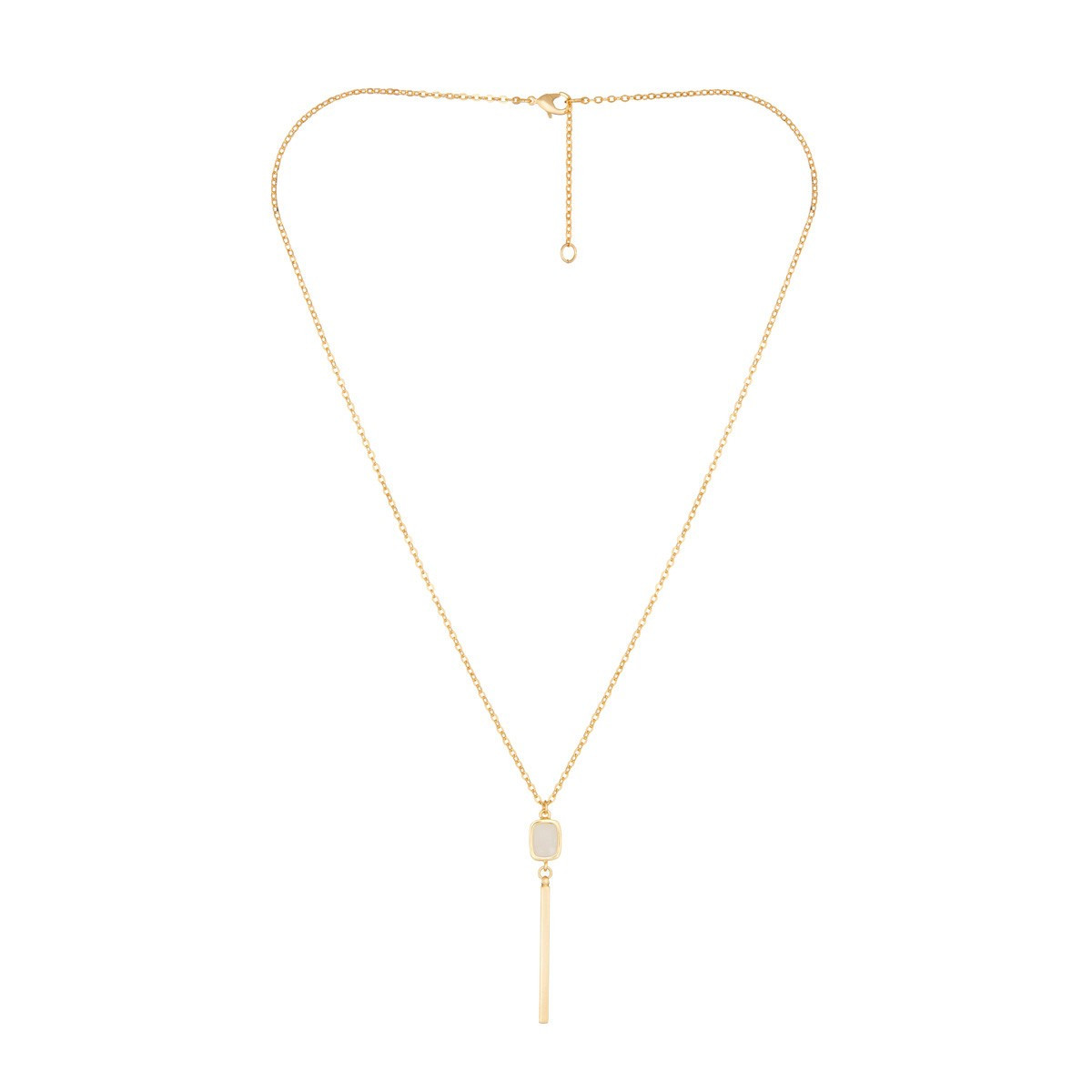 3CS474Bljgv Collier "Orageuse" Crystal Laiton doré