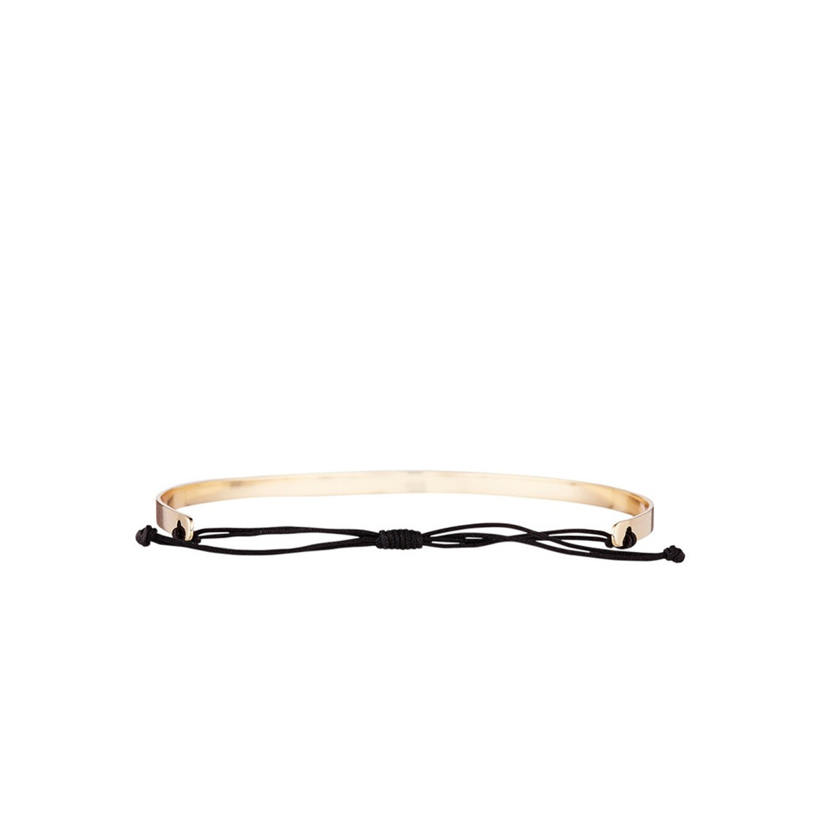 Bracelet à message "Carpe Diem" Cordon Laiton doré
