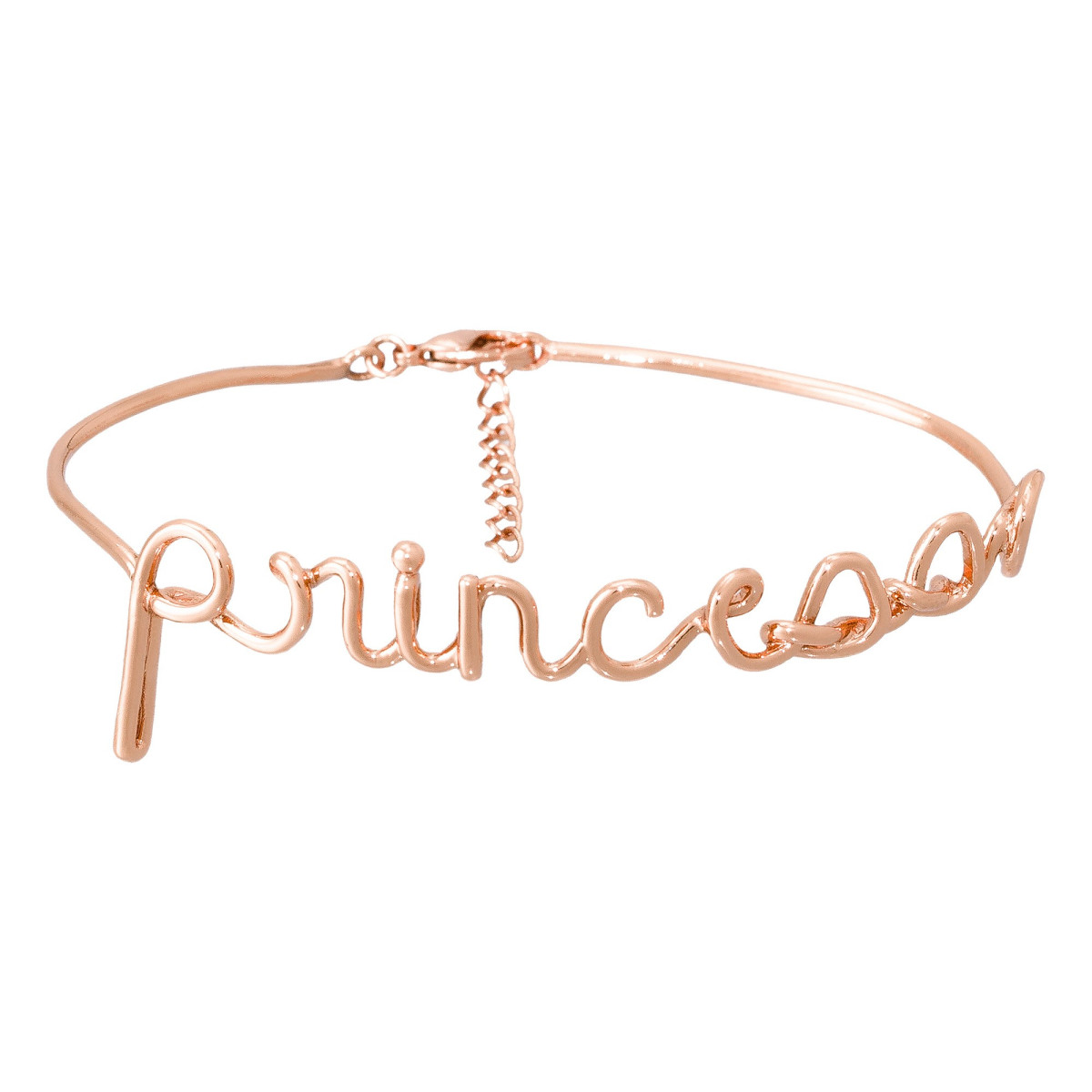 Bracelet Jonc à message "PRINCESSE" rosé Bracelet à message "Princesse" Laiton rosé