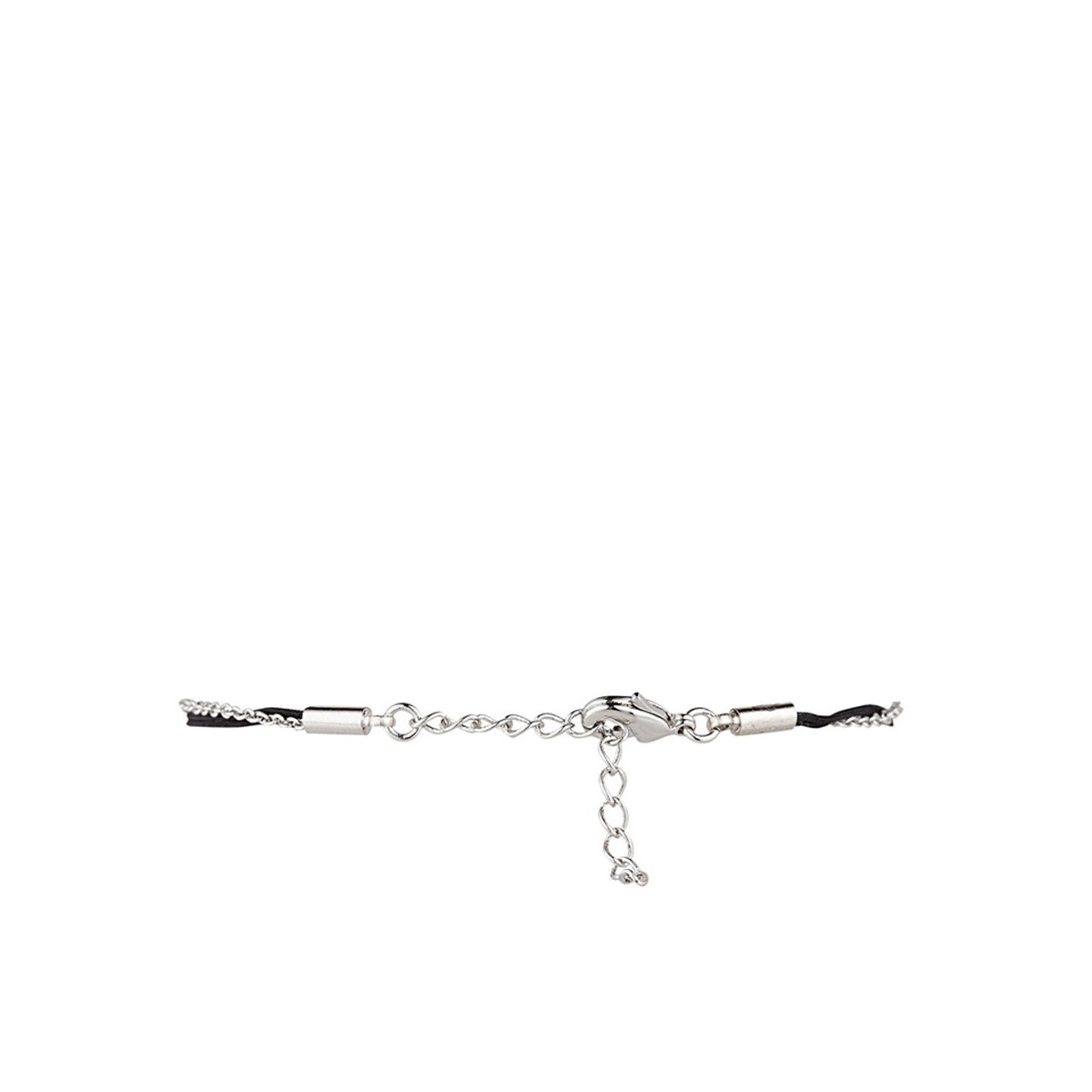 "GAFFEUSE" Bracelet chaine argenté à message