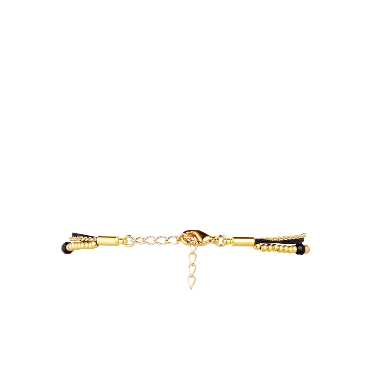 "BLONDE" Bracelet chaine doré à message