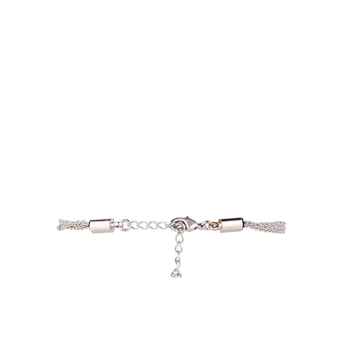 "JOIE DE VIVRE" Bracelet chaine argenté à message