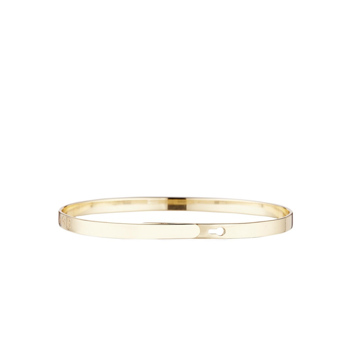 Bracelet à message "Je ne Suis Pas Vieille Je suis Vintage" Laiton doré