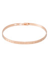Bracelet Jonc à message "JE NE SUIS PAS VIEILLE JE SUIS VINTAGE" rosé