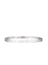 Bracelet Jonc à message "SI TU N"EXISTAIS PAS IL FAUDRAIT T"INVENTER" argenté