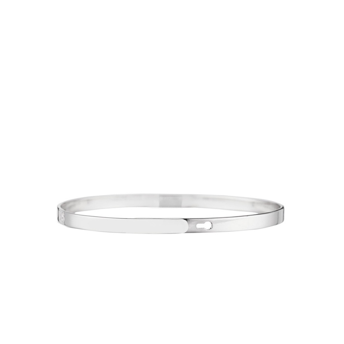 Bracelet à message "Mes Amis, Mes Amours, Mes Emmerdes" Laiton argenté