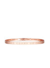 Bracelet Jonc à message "BELLE COMME UN CŒUR" rosé