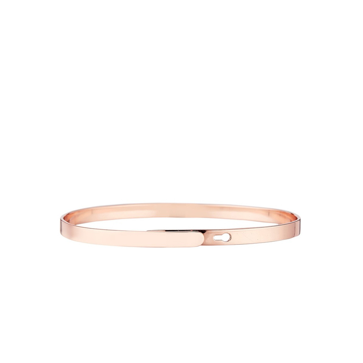 Bracelet à message "Belle Comme un Cœur" Laiton rosé