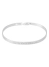 Bracelet Jonc à message "LIFE IS BEAUTIFUL" argenté