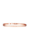 Bracelet Jonc à message "LIFE IS BEAUTIFUL" rosé