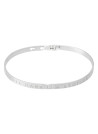 Bracelet Jonc à message "LA TETE DANS LES ETOILES" argenté