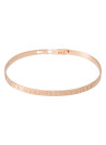 Bracelet Jonc à message "LA TETE DANS LES ETOILES" rosé