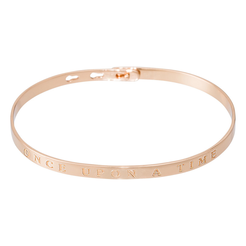 Bracelet Jonc à message "ONCE UPON A TIME" rosé Bracelet Jonc à message "ONCE UPON A TIME" rosé