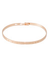 Bracelet Jonc à message "LA VIE EN ROSE" rosé