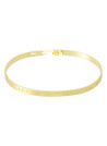 Bracelet Jonc à message "ENSEMBLE JUSQU"AU BOUT DU MONDE" doré