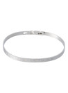 Bracelet Jonc à message "JE T"AIME MAMAN" argenté
