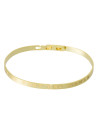 Bracelet Jonc à message "RIEN NE VAUT UNE MAMAN" doré
