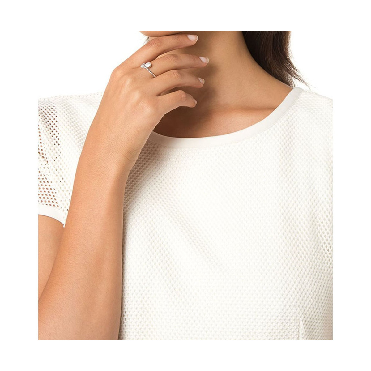 Bague argent et oxydes de zirconium "Atomia"