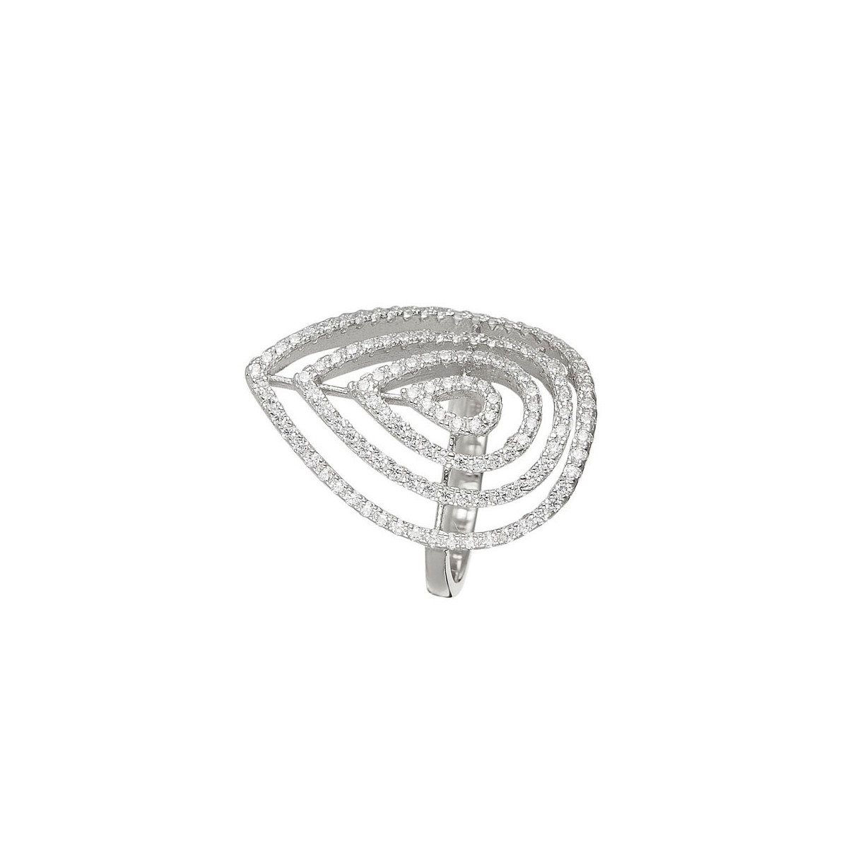 Bague cœur de pique en argent 925 Bague "Coeur de Pique" Argent 925