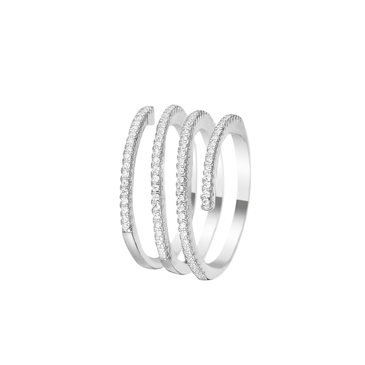 Bague spirale continue en argent 925 Mes Bijoux.Fr