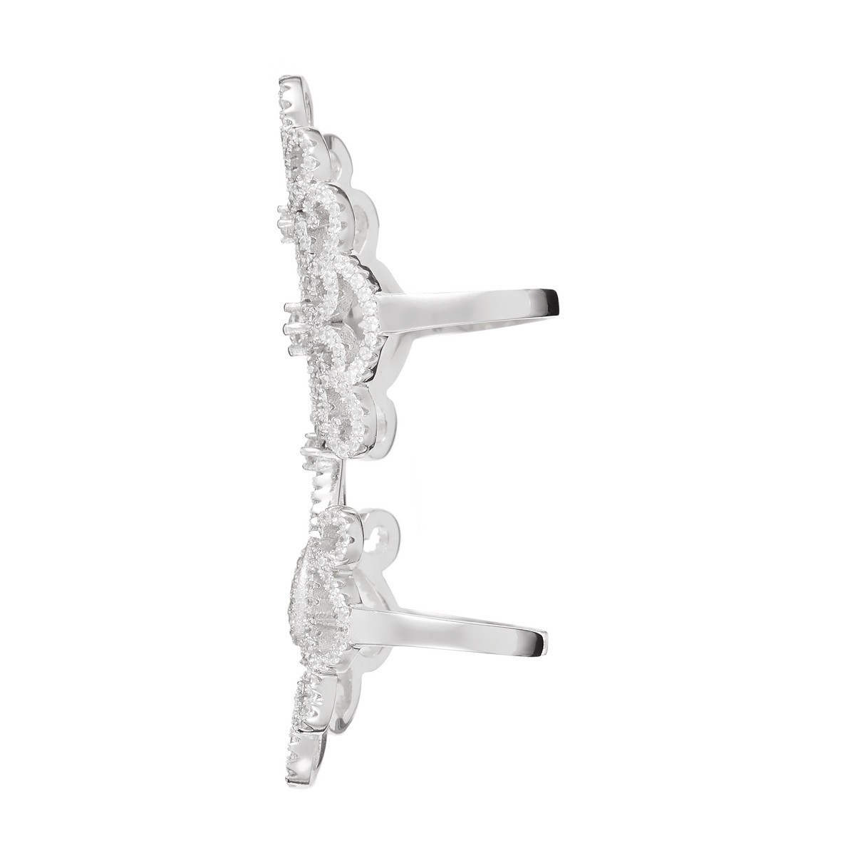 Bague argent et oxydes de zirconium "Tendancia"