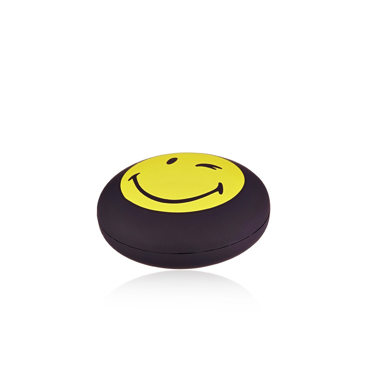 Bracelet cordon Smiley vermeil rose et cordon orange "Peace & Love"
