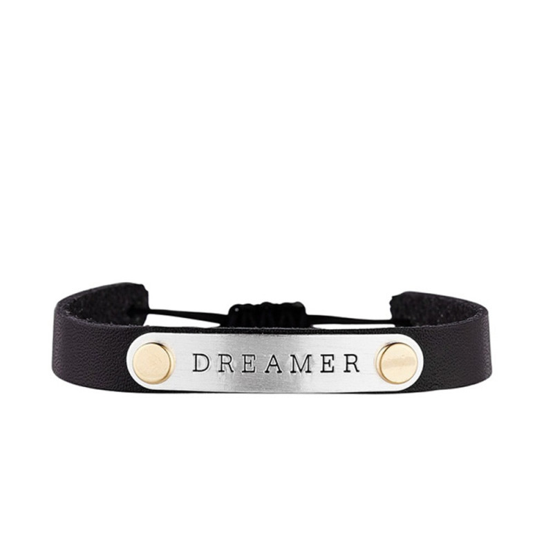 Bracelet Jonc à message "BRACELET" argenté Bracelet Jonc à message "BRACELET" argenté