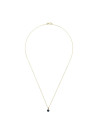 Pendentif + Chaîne femme puce Or Jaune 375 et Saphir