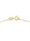 Pendentif + Chaîne femme puce Or Jaune 375 et Saphir
