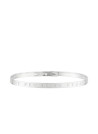 Bracelet Jonc à message "IL EN FAUT PEU POUR ETRE HEUREUX" Argenté
