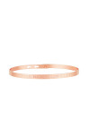Bracelet Jonc à message en laiton rosé "tatouée mais bien élevée"
