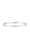 Bracelet Jonc en laiton Argenté avec message gravé Marraine