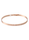 Bracelet Jonc à message en laiton rosé SUPER TATA