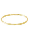 Bracelet Jonc à message en laiton doré LOIN DES YEUX, PRES DU COEUR
