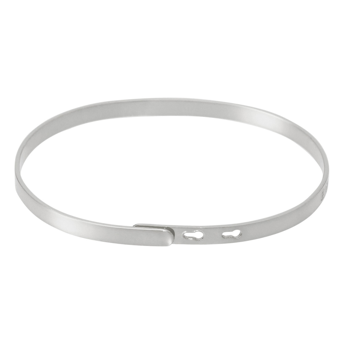 Bracelet à message "Smile Is The Best Make Up" Laiton argenté