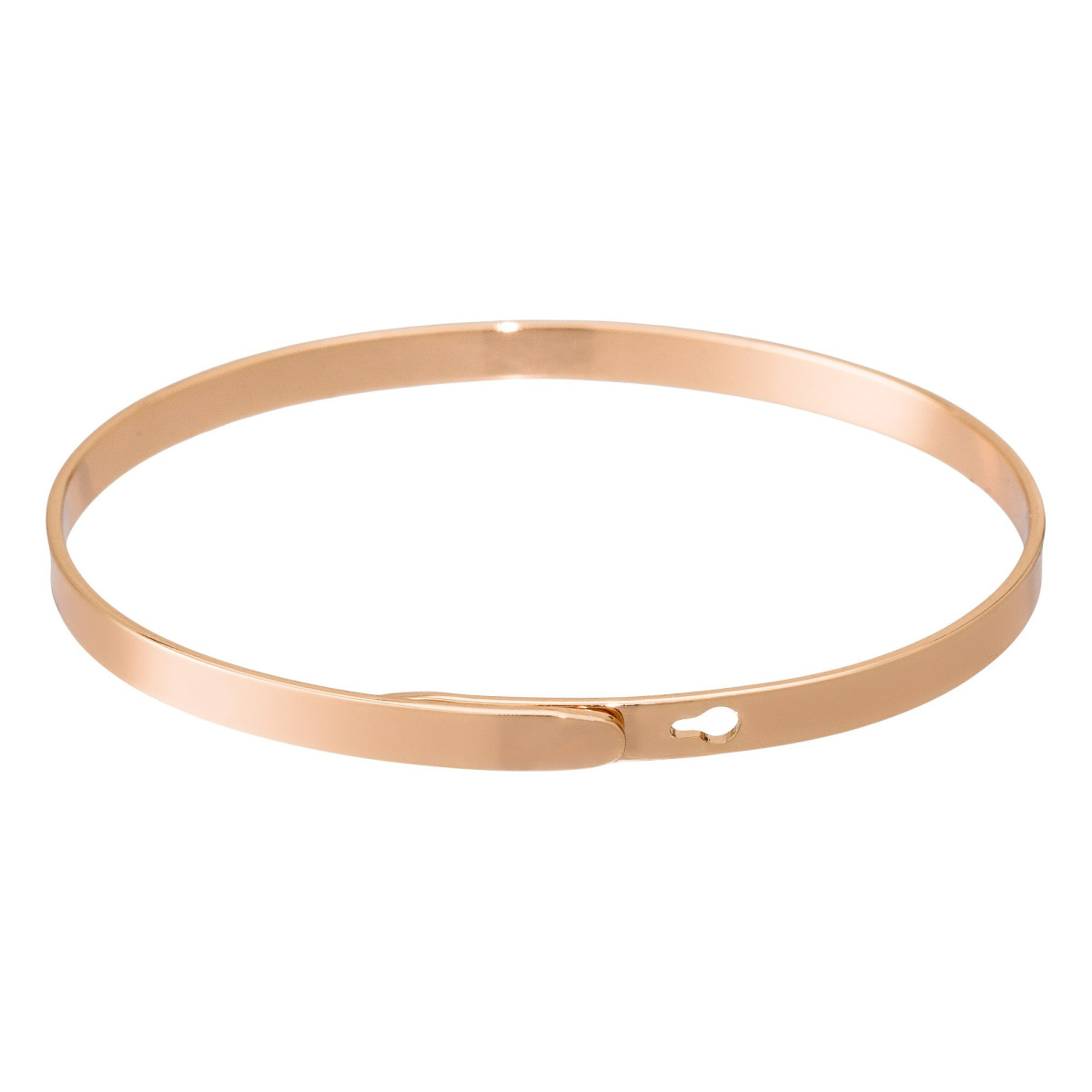 "FAIS DE TA VIE UN REVE ET DE TES REVES UNE REALITE" Jonc rosé bracelet à message