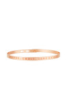 Bracelet Jonc à message "PENSE, CROIS, RÊVE ET OSE" Rosé