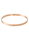 Bracelet Jonc à message en laiton rosé MEILLEURE SOEUR DU MONDE