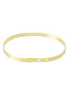 "MEILLEURE NOUNOU DU MONDE" Jonc doré bracelet à message