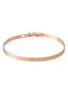 Bracelet Jonc à message en laiton rosé MEILLEURE NOUNOU DU MONDE