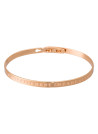 Bracelet Jonc à message en laiton rosé PARFAITEMENT IMPARFAITE