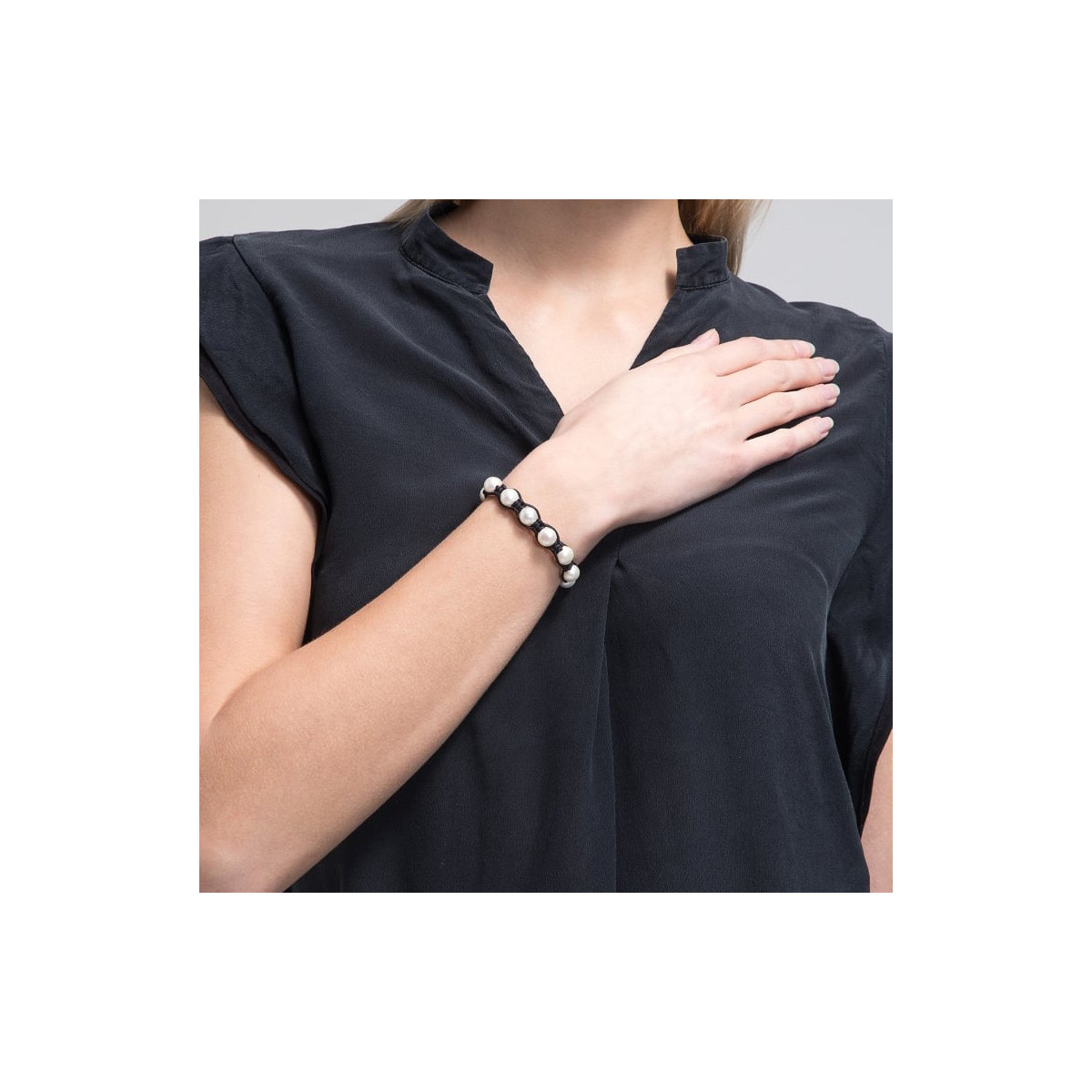 Bracelet perles de culture blanches "Sensations 9"