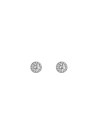 paire de Boucle d'oreilles Or Blanc et oxyde de zirconium "Petits Ronds"