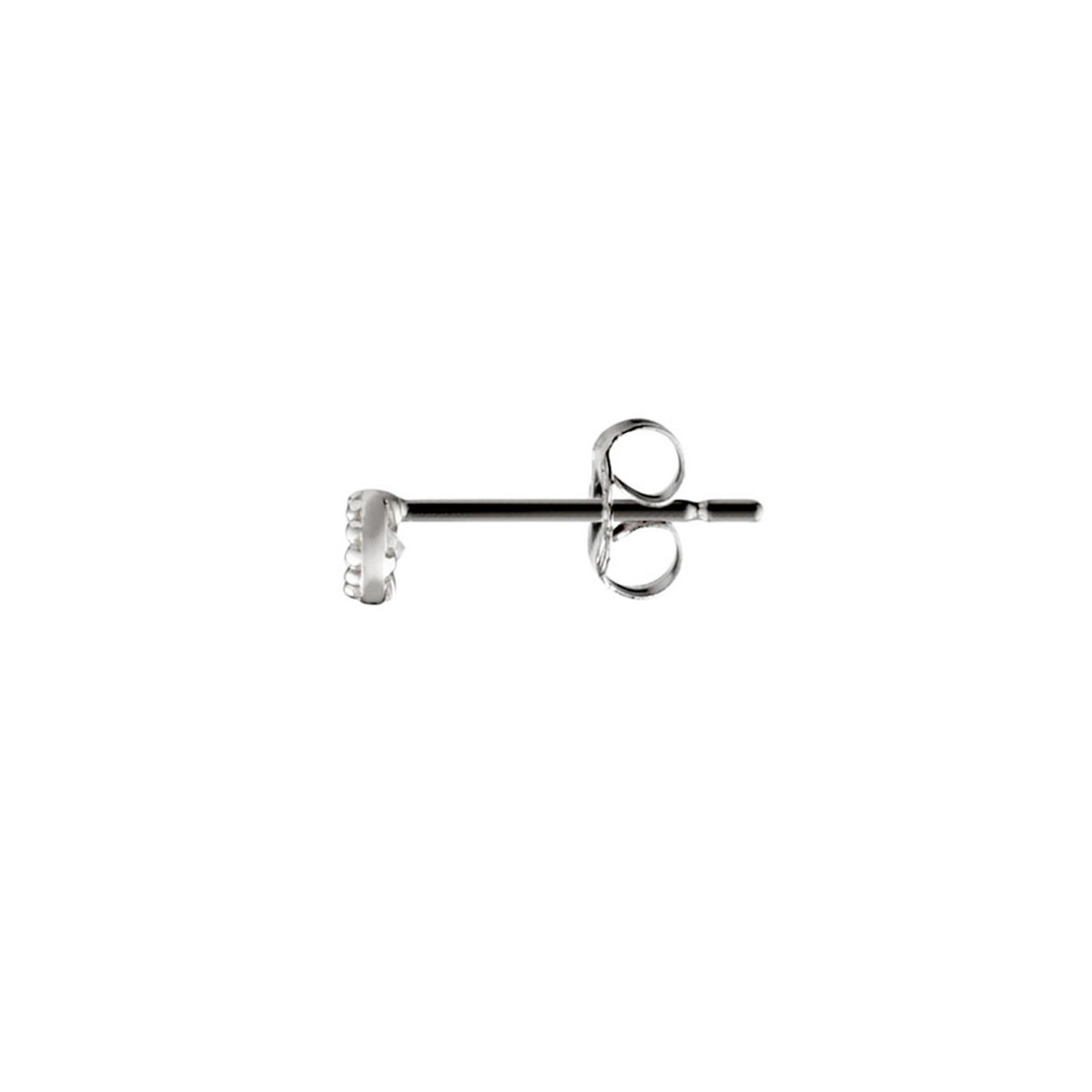 Boucles d'oreilles "Songeur" Or blanc