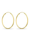 paire de Boucle d'oreilles Or Jaune Créoles Distinction pour femme