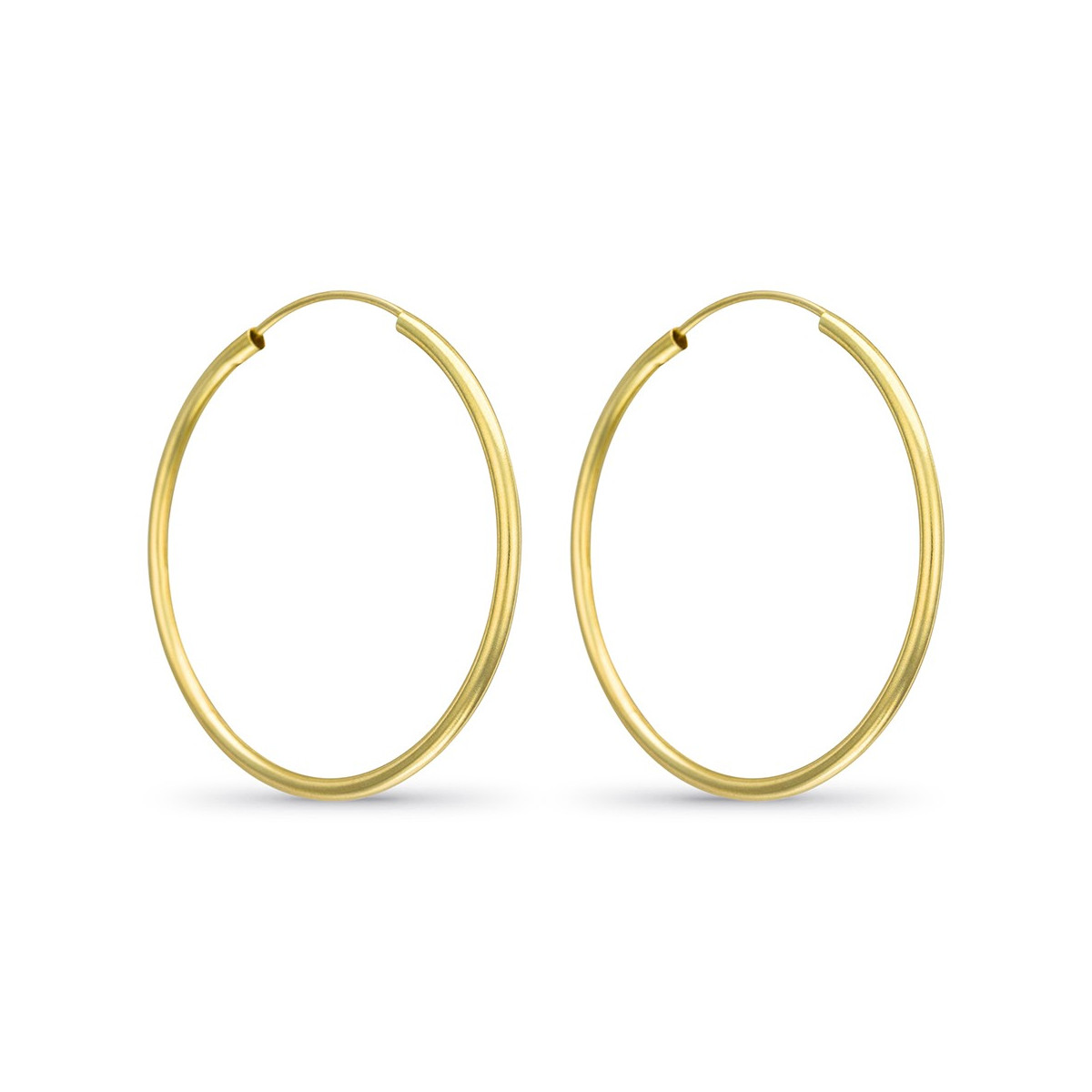 Boucles d'oreilles or jaune "Créoles Distinction"