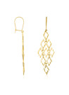 Boucles d'oreilles or jaune "Crazy"